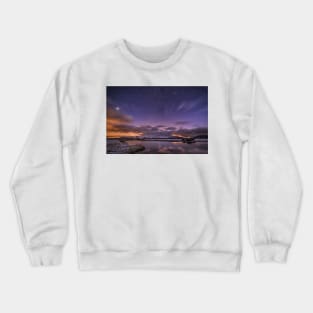 Mynydd Illtud at Night Crewneck Sweatshirt